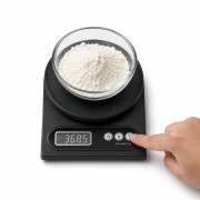 Весы кухонные цифровые чёрные с круглой платформой, до 5 кг, (21,5 × 16) см, 2 батарейки R3 №907 (40) Весы кухонные цифровые чёрные с круглой платформой, до 5 кг, (21,5 × 16) см, 2 батарейки R3 №907 (40)