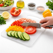 Однотонная белая кухонная доска из пластика, (16*25*0.4)см, №RR-9612 (120) Однотонная белая кухонная доска из пластика, (16*25*0.4)см, №RR-9612 (120)