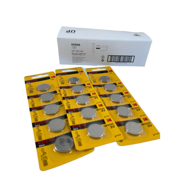 Батарейки-таблетки літієві Kodak Ultra Lithium CR2025, 5 шт. на блістері (12)