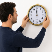 Годинник настінний круглий пластиковий, 21,5 см, у коробці №8307 (40) Годинник настінний круглий пластиковий, 21,5 см, у коробці №8307 (40)