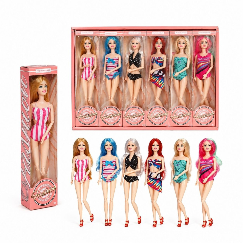 Кукла-модница Fashion Trend «Пляжный сезон», (50*33)см, 12 шт. в упаковке, №3377-385 (288) Кукла-модница Fashion Trend «Пляжный сезон», (50*33)см, 12 шт. в упаковке, №3377-385 (288)