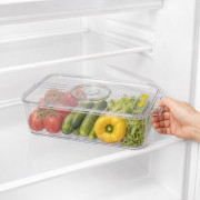 Контейнер для зберігання продуктів із пластику прямокутної форми з вушками (32,5*16*5,5)см у клейонці, №А9543-3 (48) Контейнер для зберігання продуктів із пластику прямокутної форми з вушками (32,5*16*5,5)см у клейонці, №А9543-3 (48)