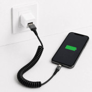 Кабель спіральний для заряджання та передавання даних USB-A — Lightning, чорний, №CB159 (360) Кабель спіральний для заряджання та передавання даних USB-A — Lightning, чорний, №CB159 (360)