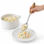 Ложка кухонная длинная с деревянной ручкой и отверстием, размер (37*7)см, в OPP-пакете, №YM-1 (144) Ложка кухонная длинная с деревянной ручкой и отверстием, размер (37*7)см, в OPP-пакете, №YM-1 (144)