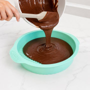 Форма для випікання силіконова кругла з ручками, розмір (28*25*5,5)см, вага 155 г, 4 кольори, 6 шт. у клейонці, №YH432 (72) Форма для випікання силіконова кругла з ручками, розмір (28*25*5,5)см, вага 155 г, 4 кольори, 6 шт. у клейонці, №YH432 (72)