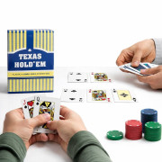 Карты игральные с пластиковым покрытием Texas Holdem, 55 шт., высокое качество, 12 шт. в упаковке, №308 (144) Карты игральные с пластиковым покрытием Texas Holdem, 55 шт., высокое качество, 12 шт. в упаковке, №308 (144)