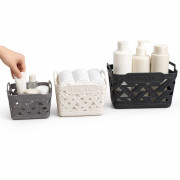 Корзина для хранения пластиковая прямоугольная с 2 ручками, 3 цвета, размер (30*21,5*16,5)см, №043 (60) Корзина для хранения пластиковая прямоугольная с 2 ручками, 3 цвета, размер (30*21,5*16,5)см, №043 (60)