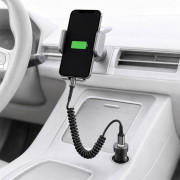 Кабель спіральний для заряджання та передавання даних USB-A — Lightning, чорний, №CB156 (360) Кабель спіральний для заряджання та передавання даних USB-A — Lightning, чорний, №CB156 (360)