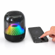 Колонка портативна бездротова Bluetooth з RGB-підсвічуванням, кругла, 5 Вт, 3 кольори, (10 × 13) см, у паперовій коробці, №TG463 (40)