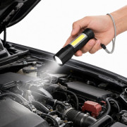Ліхтар акумуляторний із заряджанням від USB з пластику (9.2 × 2.5) см чорного кольору у пластиковій коробці №511S (240) Ліхтар акумуляторний із заряджанням від USB з пластику (9.2 × 2.5) см чорного кольору у пластиковій коробці №511S (240)