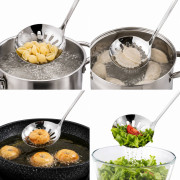 Шумовка кухонная из нержавеющей стали, размером (31*7,5)см, в клеёнке, №WIE-7L (300)