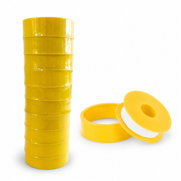 Фум-стрічка PTFE жовта, розмір (19 × 15 × 0.2) мм, №S-15 (500/10) Фум-стрічка PTFE жовта, розмір (19 × 15 × 0.2) мм, №S-15 (500/10)