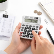 Калькулятор среднего размера (11.3 × 14.3) см на 1 батарейке 1130 в картонной коробке №NKD-8138A (120) Калькулятор среднего размера (11.3 × 14.3) см на 1 батарейке 1130 в картонной коробке №NKD-8138A (120)