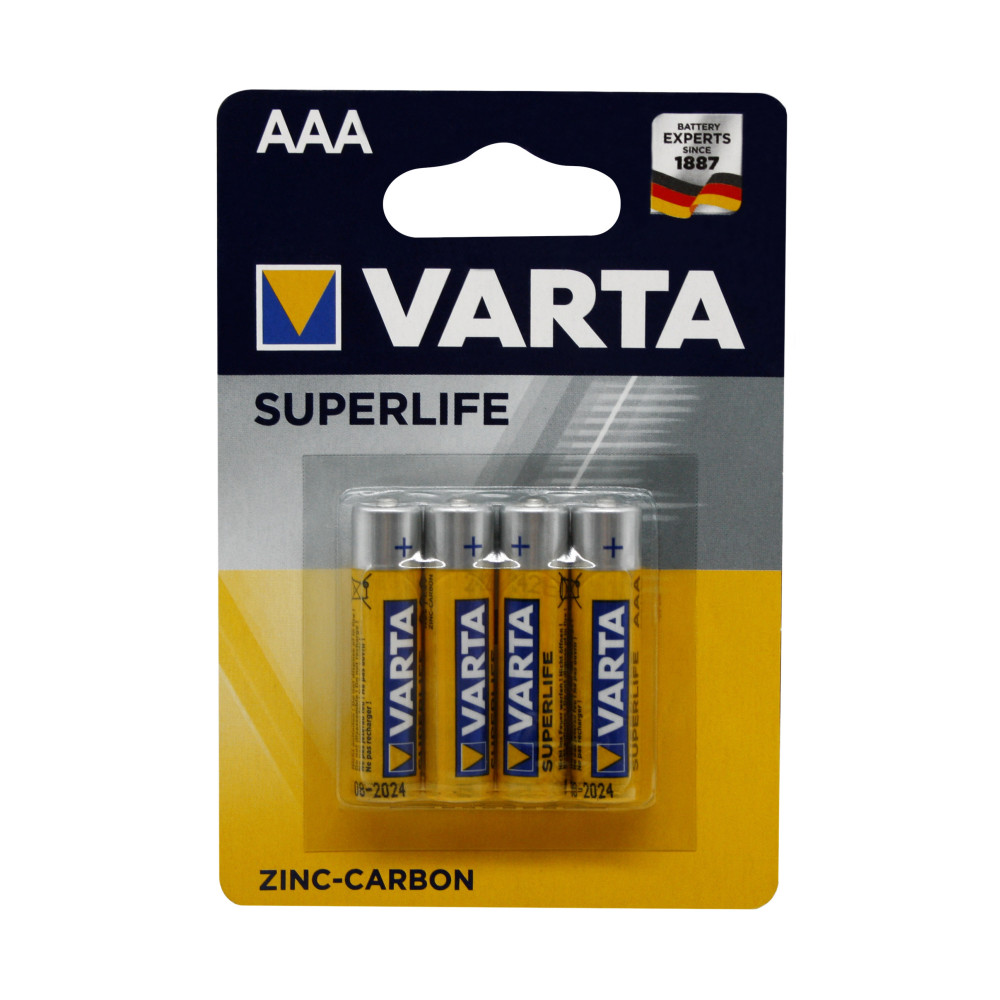 Батарейки Varta R03, 4 шт. на блістері (2003101414) (240/48) Батарейки Varta R03, 4 шт. на блістері (2003101414) (240/48)