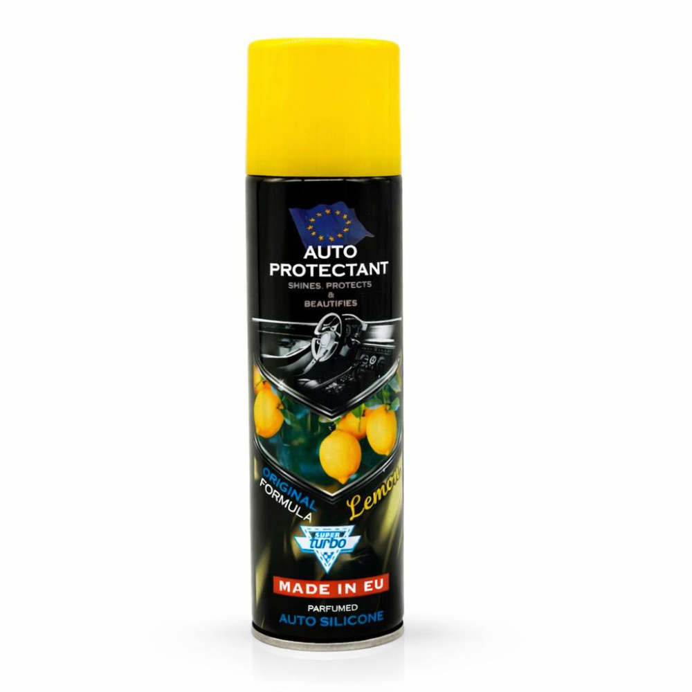 Поліроль автомобільна Silicon Turbo Limon з ароматом лимона, 220 мл, №3 (48) Поліроль автомобільна Silicon Turbo Limon з ароматом лимона, 220 мл, №3 (48)