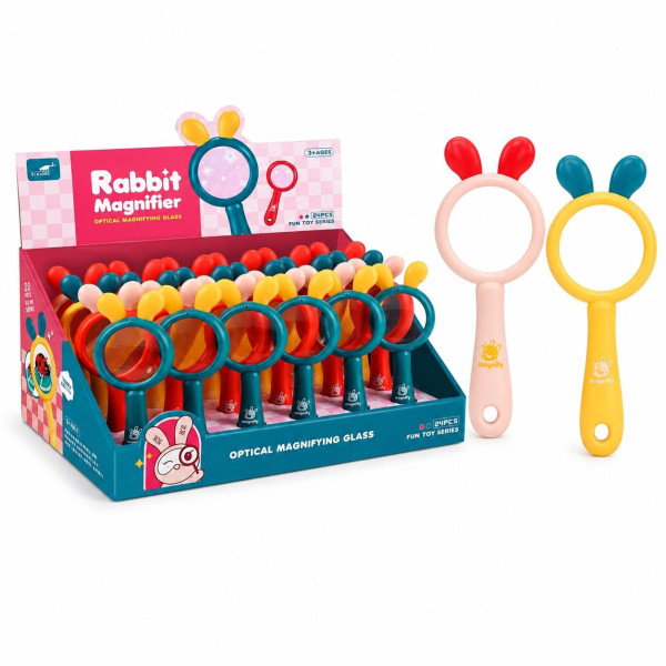 Дитяча лупа RABBIT MAGNIFIER, 4 кольори, (17,5*7)см, 24 шт. в упаковці, №936-610 (288)
