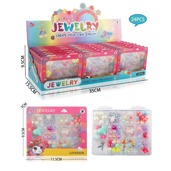 Набір для плетіння Jewelry, (9,5*11,5)см, 24 набори в упаковці, №LD6813-1 (432)