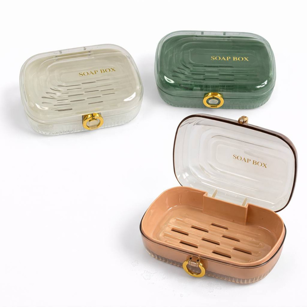 Мыльница пластиковая с прозрачной крышкой, (14 × 10 × 5) см, 4 цвета, в упаковке, №7004 (120) Мыльница пластиковая с прозрачной крышкой, (14 × 10 × 5) см, 4 цвета, в упаковке, №7004 (120)