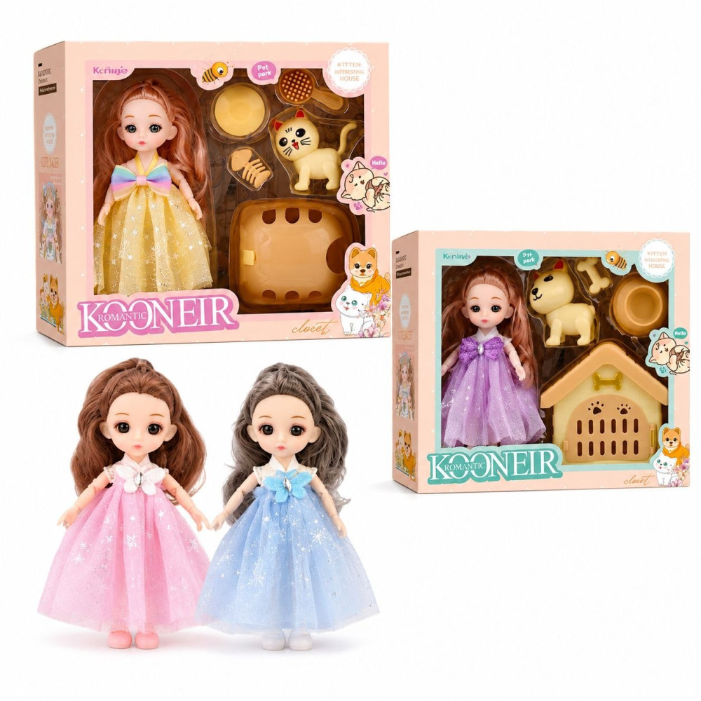 Лялька з аксесуарами, 15 см, упаковка (21*20*6)см, №999-134 (112) Лялька з аксесуарами, 15 см, упаковка (21*20*6)см, №999-134 (112)