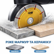 Круг відрізний для мармуру та кераміки, на пластиковому блістері, розмір (125 × 7 × 22) мм, №125-7 (100)