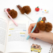 Ручка гелевая с брелоком-игрушкой «Капибара», с пухом, 30 шт. в упаковке, №MD-398 (1200) Ручка гелевая с брелоком-игрушкой «Капибара», с пухом, 30 шт. в упаковке, №MD-398 (1200)